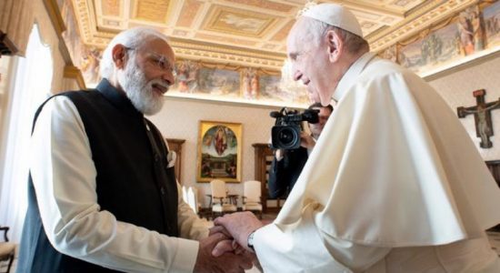 Indian PM Modi meets Pope Francis for first time
