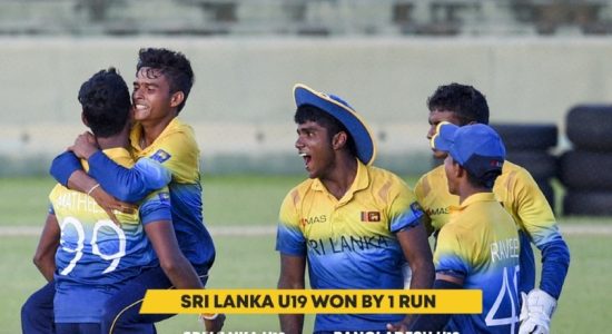 Sri Lanka U-19 beat Bangladesh by 1 run to go 2 – 0 in the series