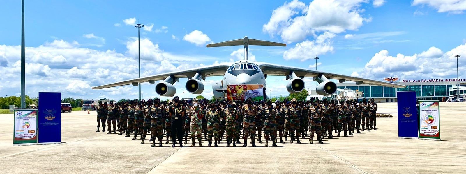 Indian Military contingent in Sri Lanka for Mitra Shakti