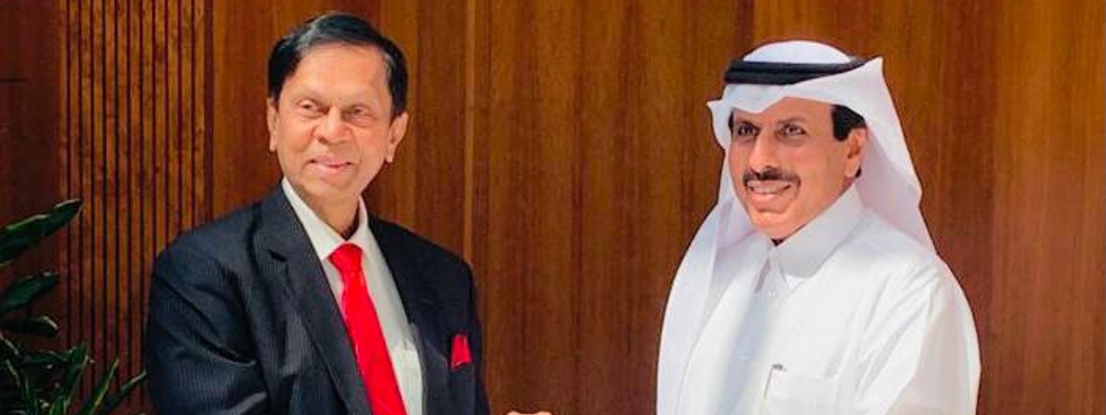 Cabraal meets Qatar Central Bank Chief Sheikh Abdulla Bin Saoud Al-Thani