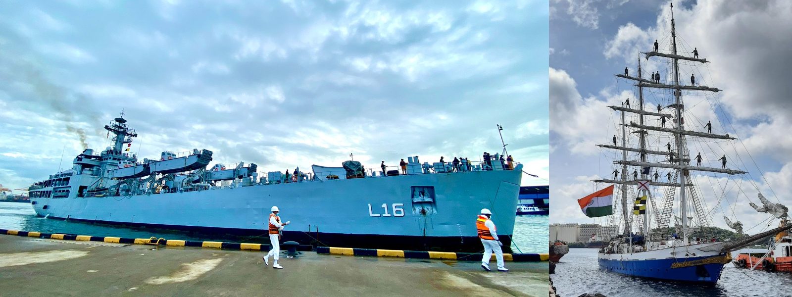 Six Indian Naval vessels arrive in Sea of Sri Lanka