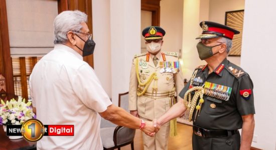 Indian Army Chief meets President Rajapaksa & Prime Minister
