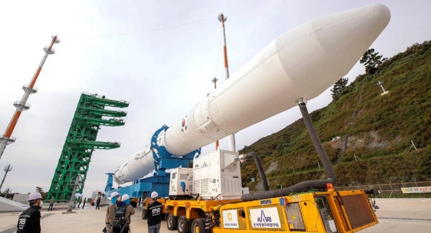South Korea launches first domestic-made rocket