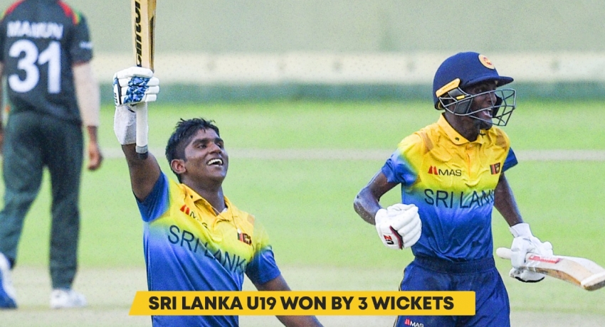 Under 19 Cricket: Sri Lanka beat Bangladesh by 3 wickets in 3rd ODI; Leads 5-match series 3 – 0
