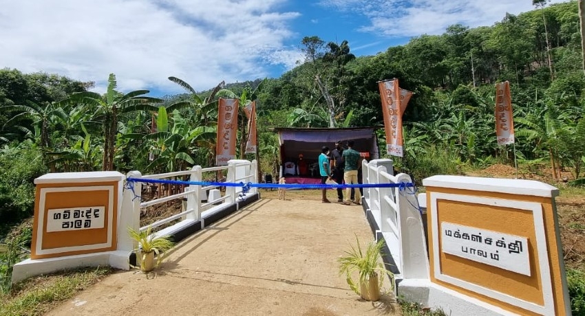 Hidden village in Badulla gets a #Gammadda ‘Unity Bridge’