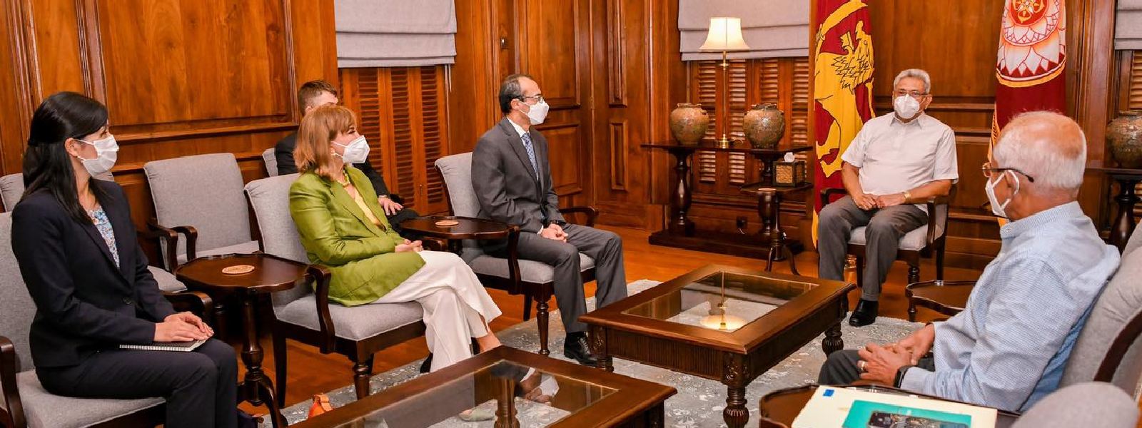 President meets UN Assistant Secretary General for Political, Peacebuilding and Peace Operations.