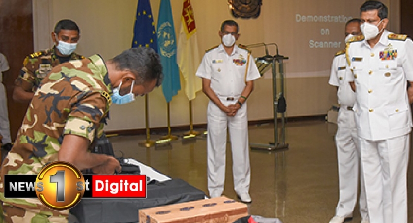 EU & UNODC gift narco detection machines to Navy