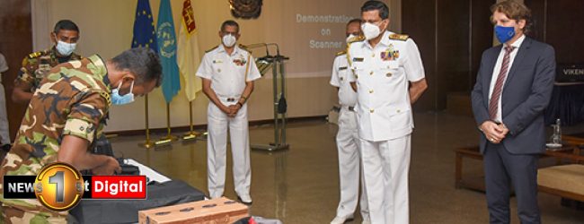 EU & UNODC gift narco detection machines to Navy
