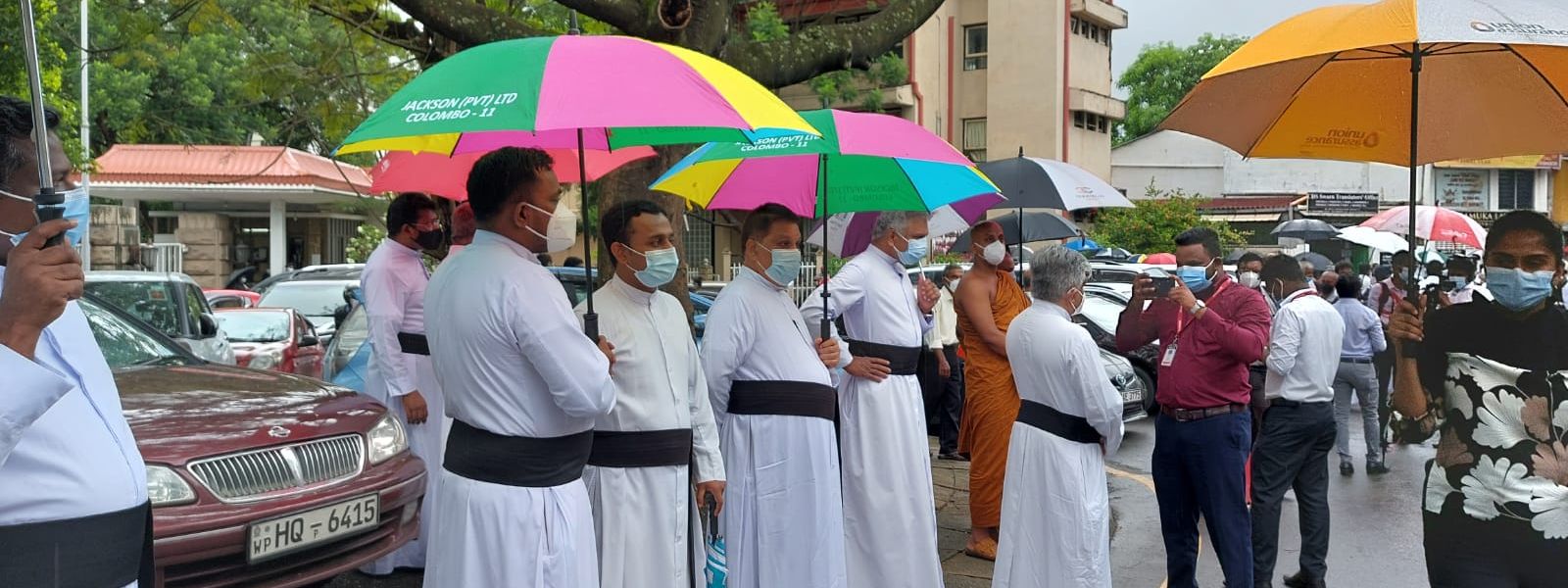 Priests protest in support of Rev. Fr. Cyril Gamini