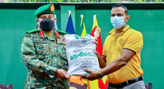 Army produced organic fertilizer handed over