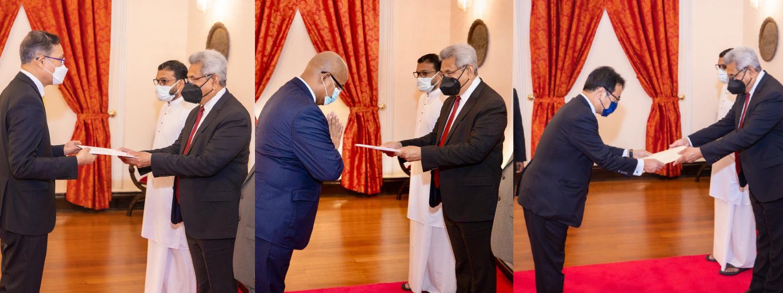 New Ambassadors & High Commissioner present credentials to President