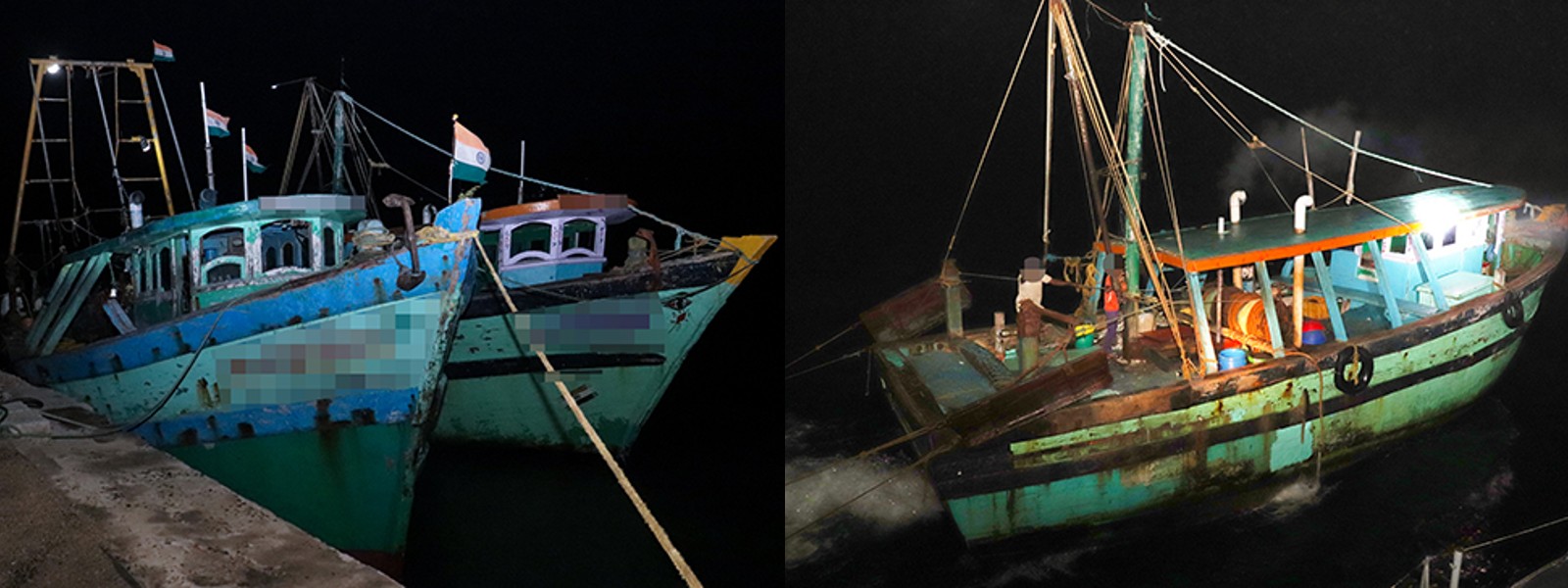 Two more Indian trawlers seized by Navy while poaching in Sea of Sri Lanka