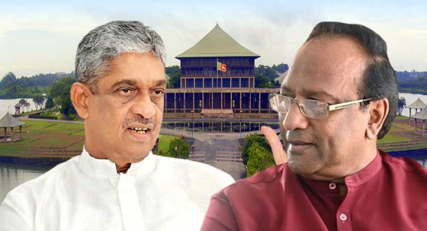 Field Marshal Sarath & Minister Sarath lock horns in Parliament