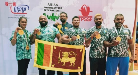 Sri Lankan powerlifters bag 14 gold medals in Asian Championship
