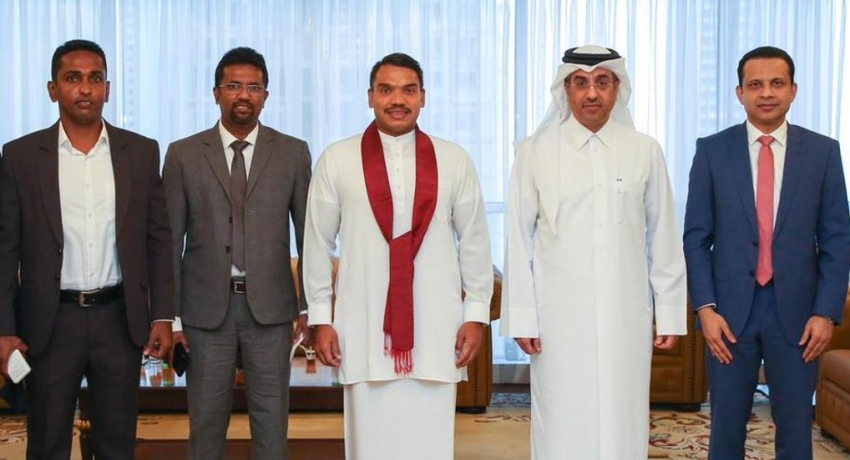Namal discusses migrant welfare with Qatar Labor Minister