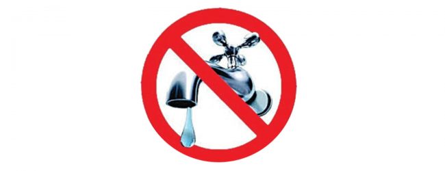 Water cut for several areas on Sunday (12)