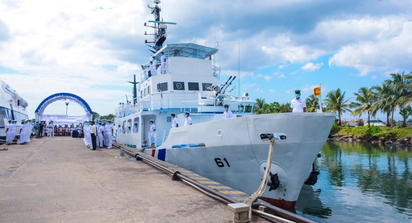 Navy hands over ex SLNS ‘Jayasagara’ to Sri Lanka Coast Guard