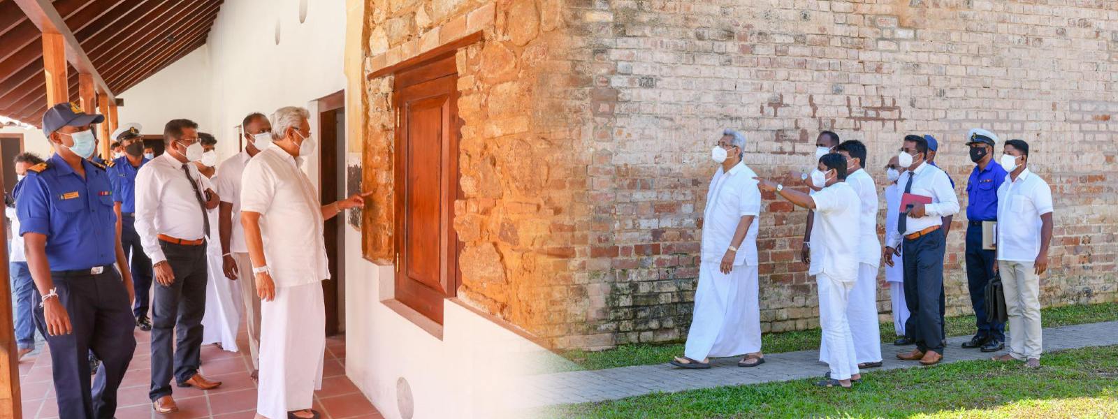 President inspects renovations of 400 year old Ehelepola Walawwa