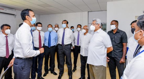 President Rajapaksa in Kerawalapitiya to inspect Litro Gas Terminal