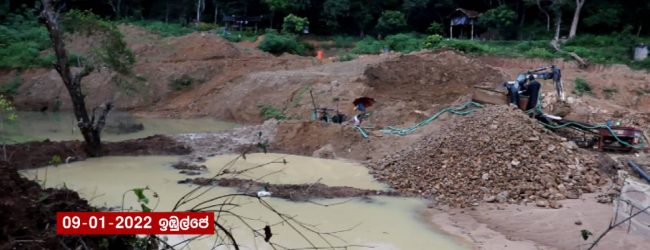 Gem mining operation in Balangoda disrupting locals
