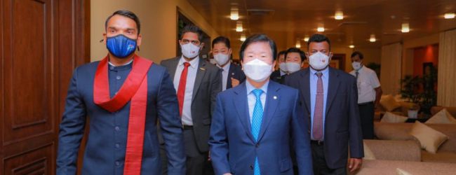 South Korean Speaker arrives in SL
