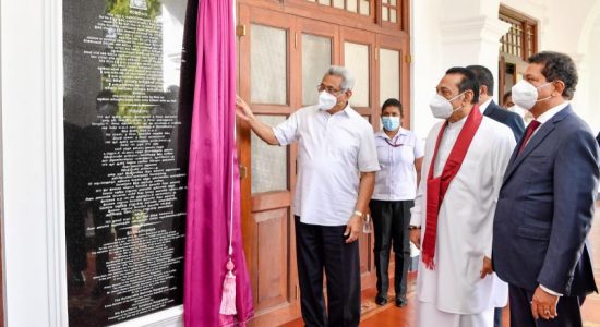 Renovated ‘Sirimathipaya’ Prime Minister’s Office opened