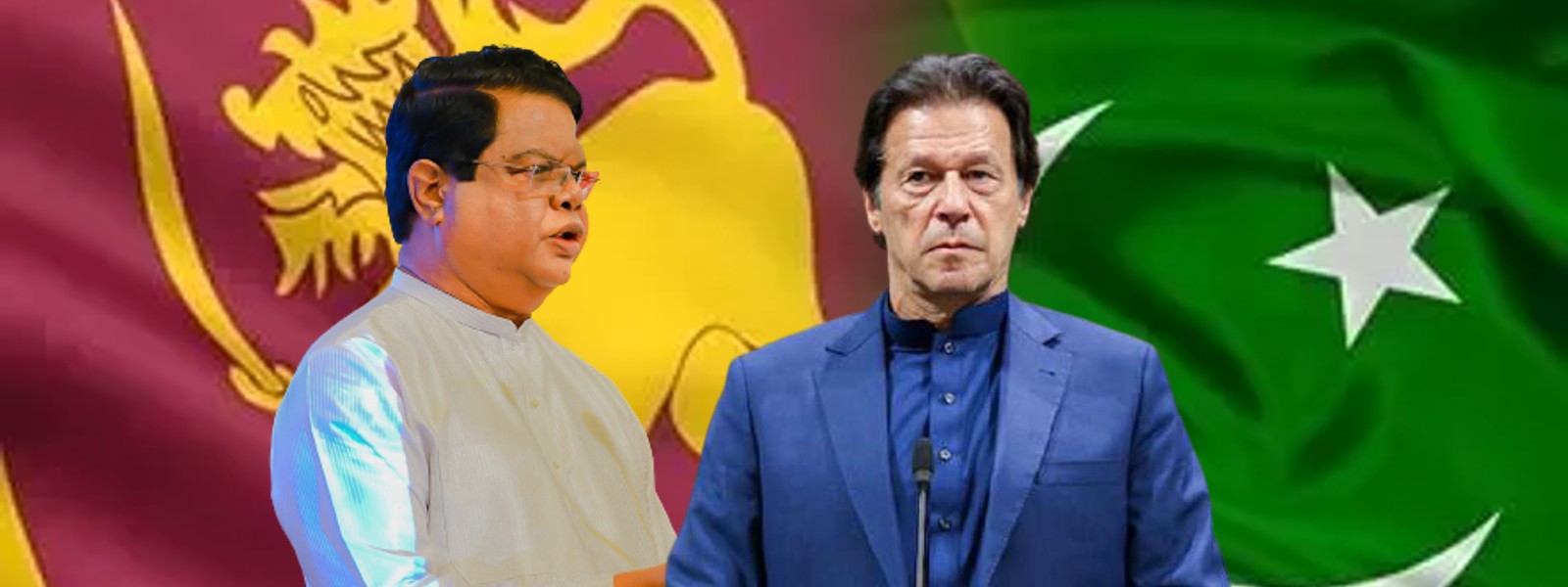 Imran Khan & Bandula discuss Pakistan-Sri Lanka Free Trade Agreement.
