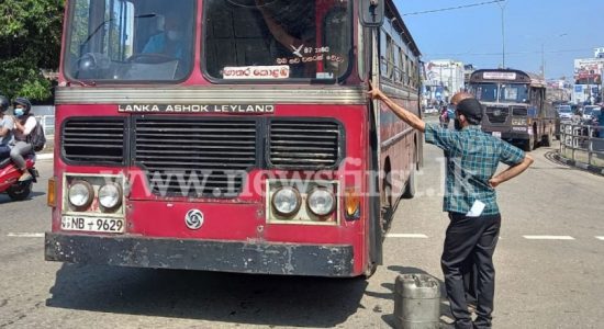 SLTB bus stops midway as it ran out of fuel