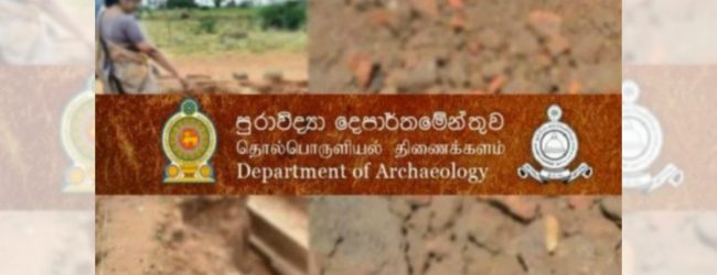 Archaeology Dept. to amend Antiquities Ordinance