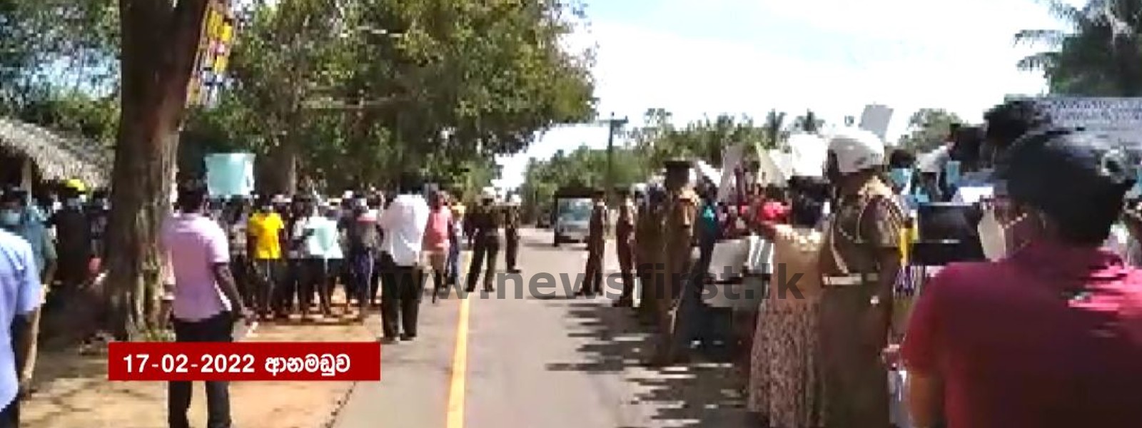 Protest & Counter-Protest over Anamaduwa Quarry