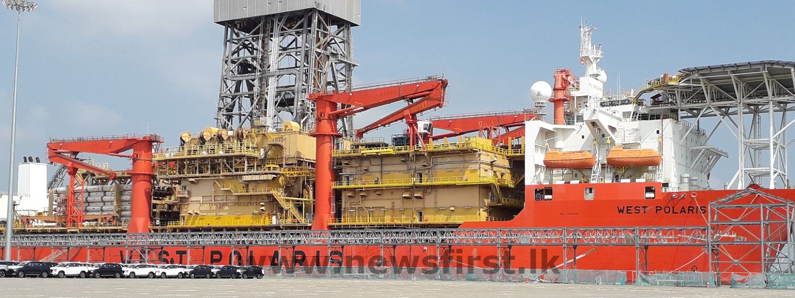 Hambantota port responds to fire onboard Drill Ship ‘West Polaris’