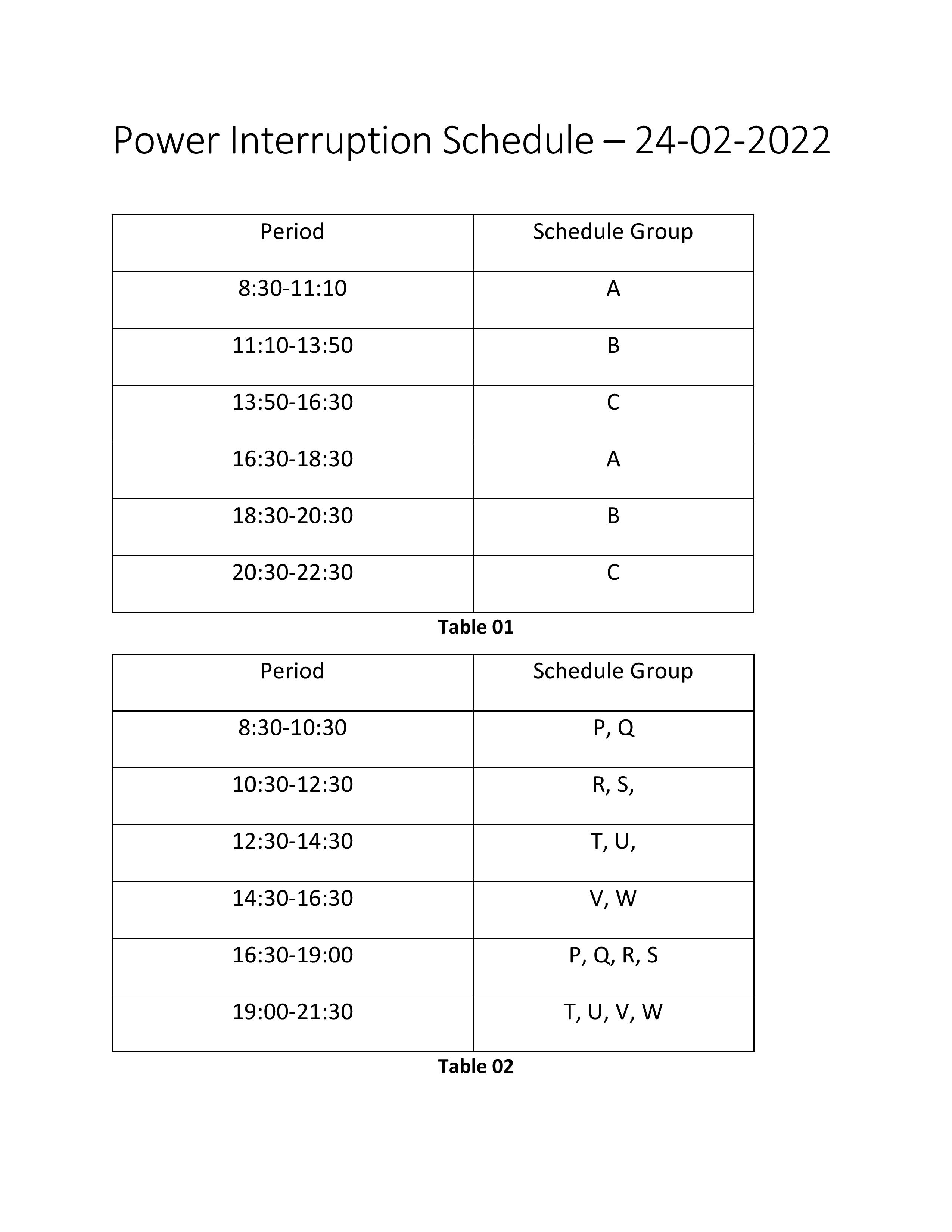 Leco Power Cut Schedule