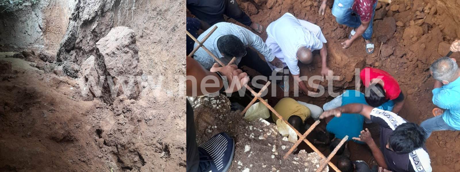 Three dead in Wattegama earth mound collapse