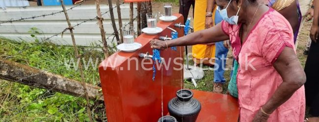 Gammadda brings clean drinking water system to rural Vavuniya village