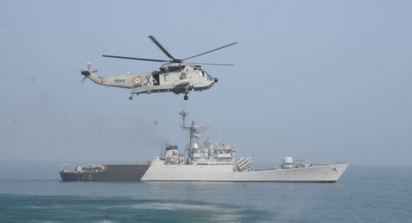 (PICTURES) Sri Lanka-India Naval Exercise concludes at Bay of Bengal