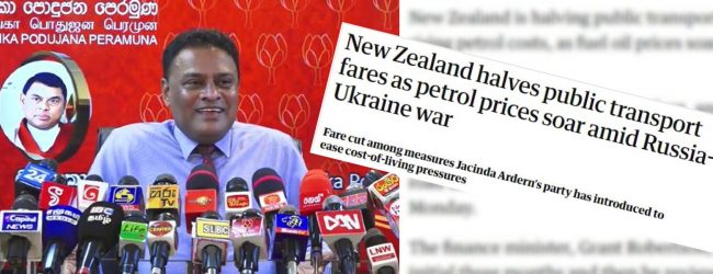 New Zealand also in fuel crisis, says SLPP MP; Kiwi Govt slashes fuel taxes