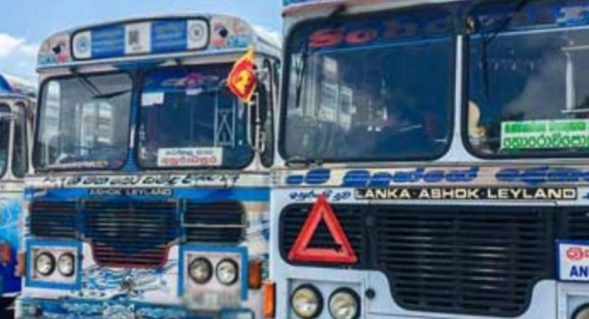 Private Bus workers protest against fuel price hike