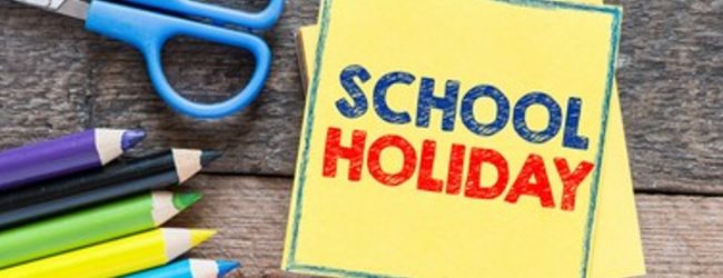 School holidays from today (6); New school term from 18th April