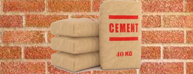 Cement prices increased from Monday (25)