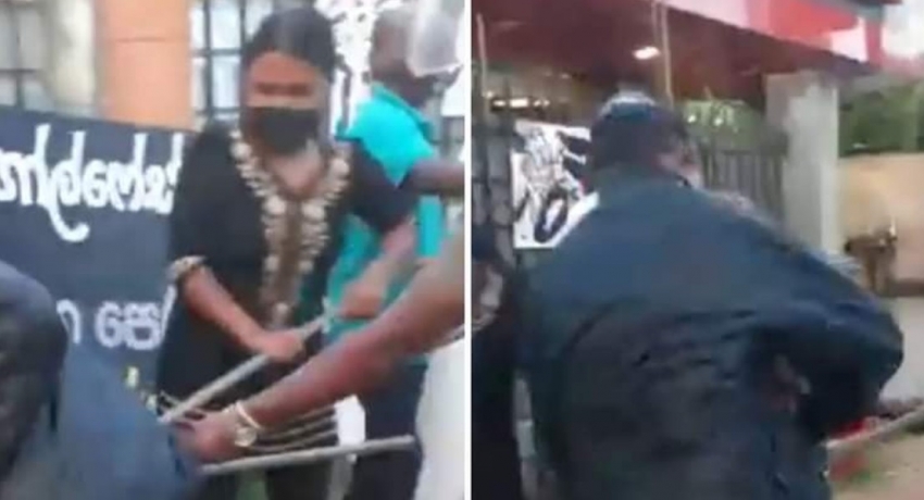 Tensions as cops dismantle ‘GotaGoGama’ Galle tent