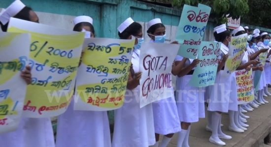 Health workers protest against medicine shortage & support nationwide protests