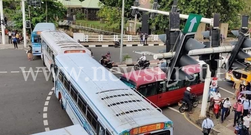 Buses, trucks, jeeps block roads against fuel price hike