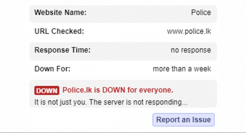 Police website under cyber attack