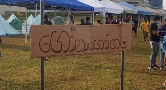 ‘GotaGoGama’ protest village pops up as protestors occupy Galle Face
