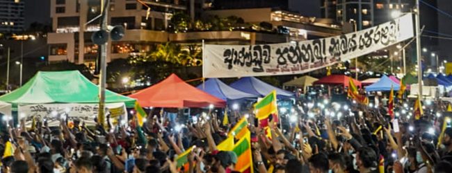 Occupy Galle Face: Protest continues despite change in weather