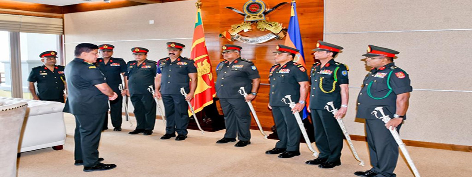 Promoted Senior Brigadiers meet Commander