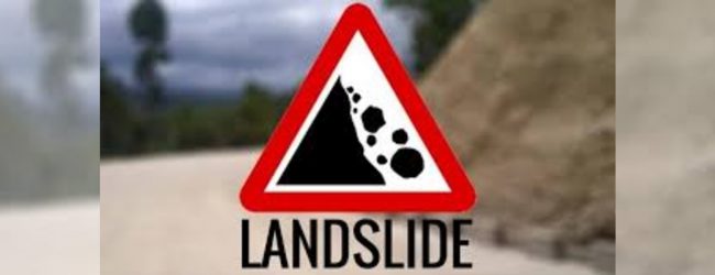 Landslide Early Warning issued