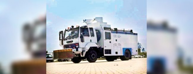 Police clarification on White Water Cannon Truck