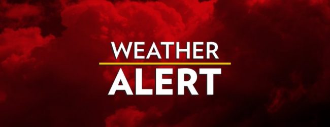 Amber alert issued for heavy showers, strong winds & rough seas