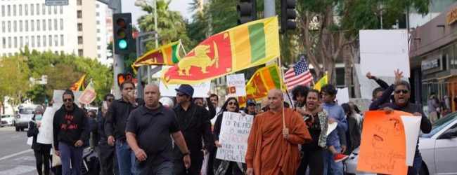 (PICTURES) USA-wide protests in solidarity with Sri Lankan protestors